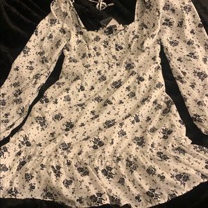 Cream colored summer dress forever 21